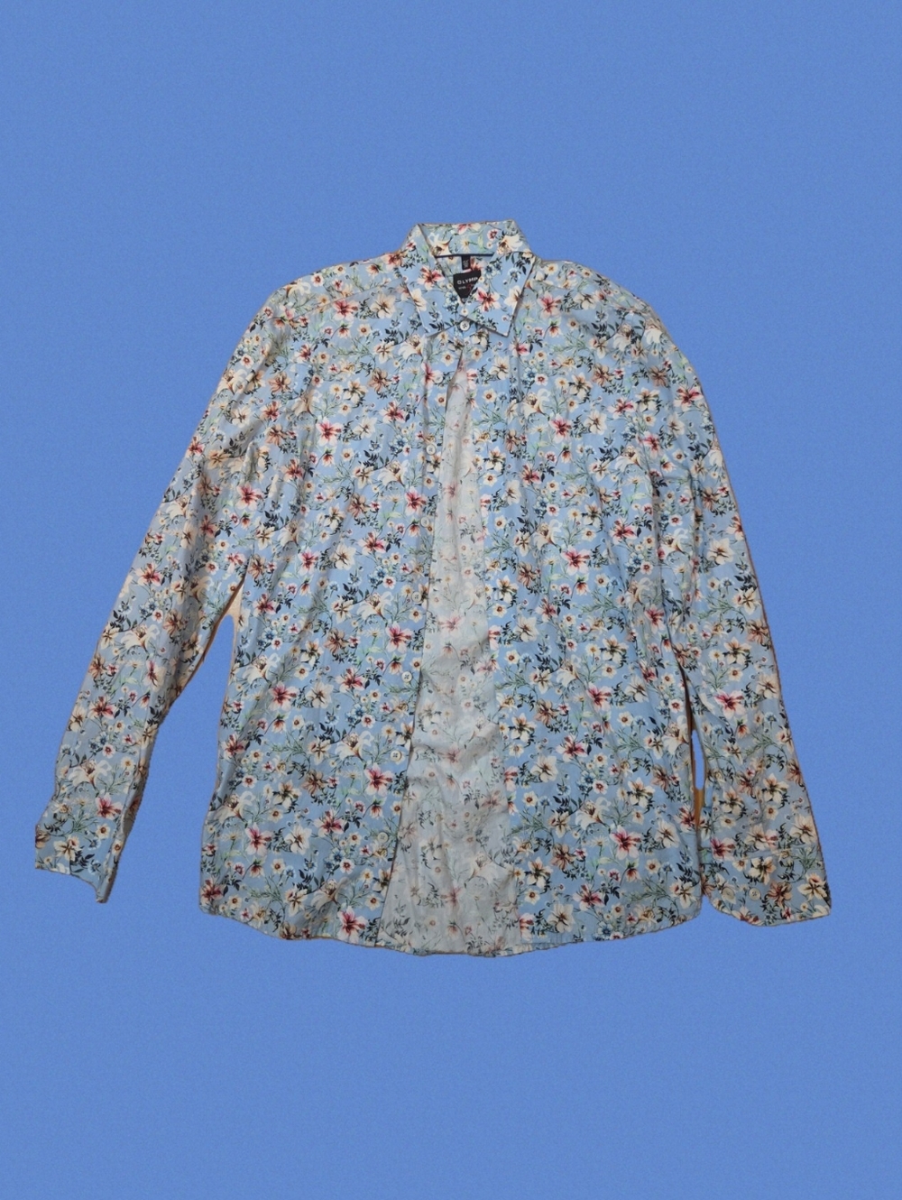 OLYMP Level Five Body Fit Floral Shirt Floral Button Down Shirt